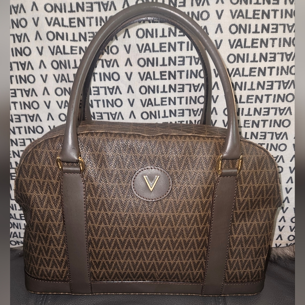 Maruo Valentino Dark Brown Monogram Satchel